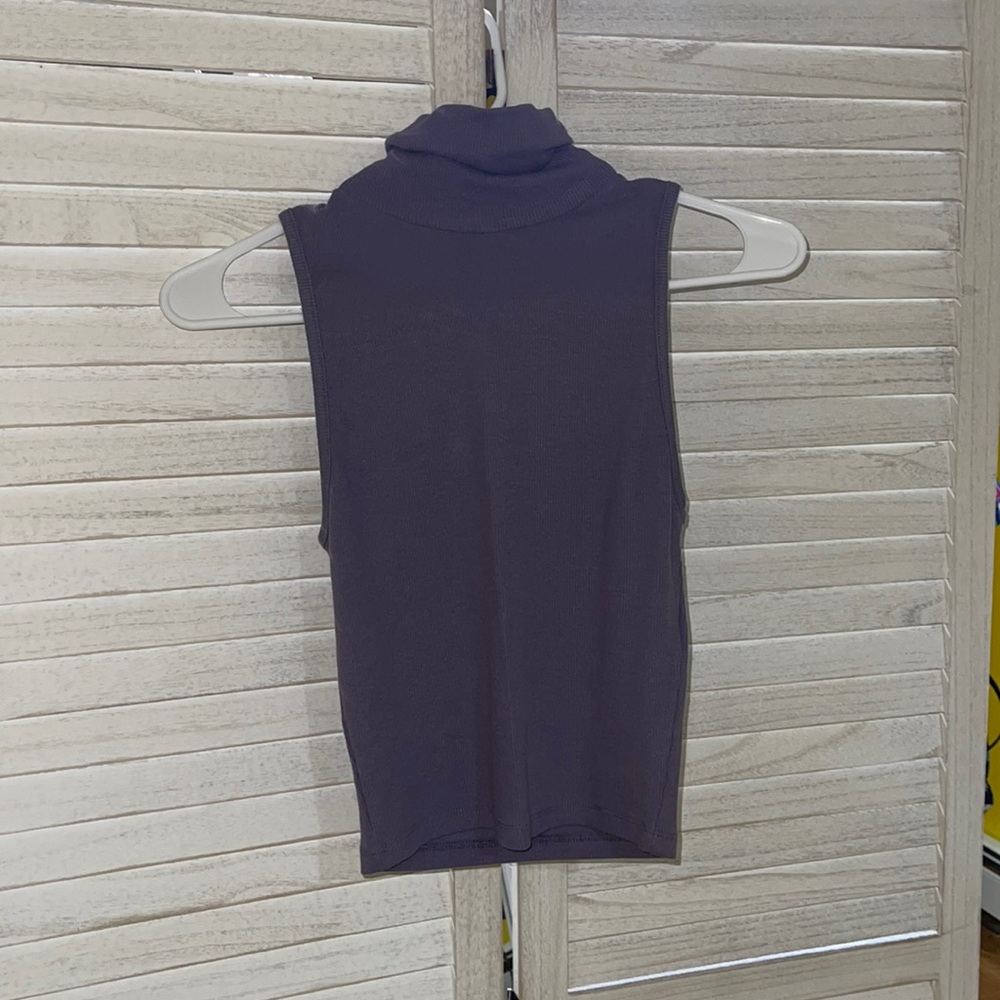 Purple soft, tank top.